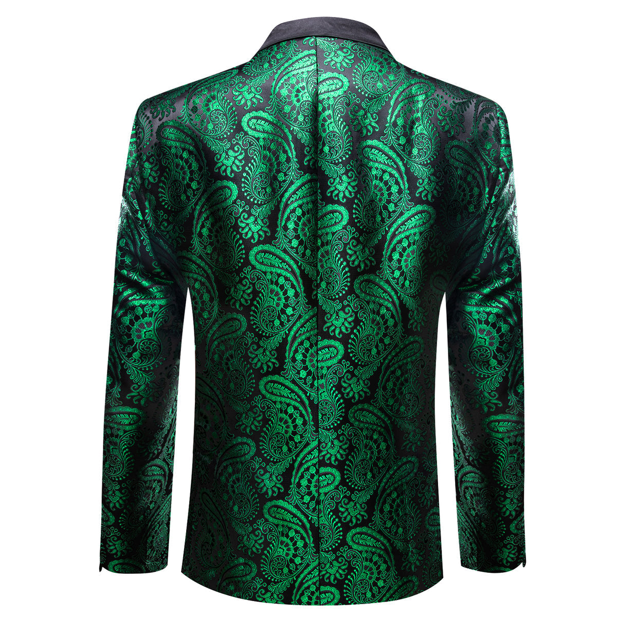 Green and Black Paisley Tuxedo Jacket tuxedo    - Sophisticated Gentlemen