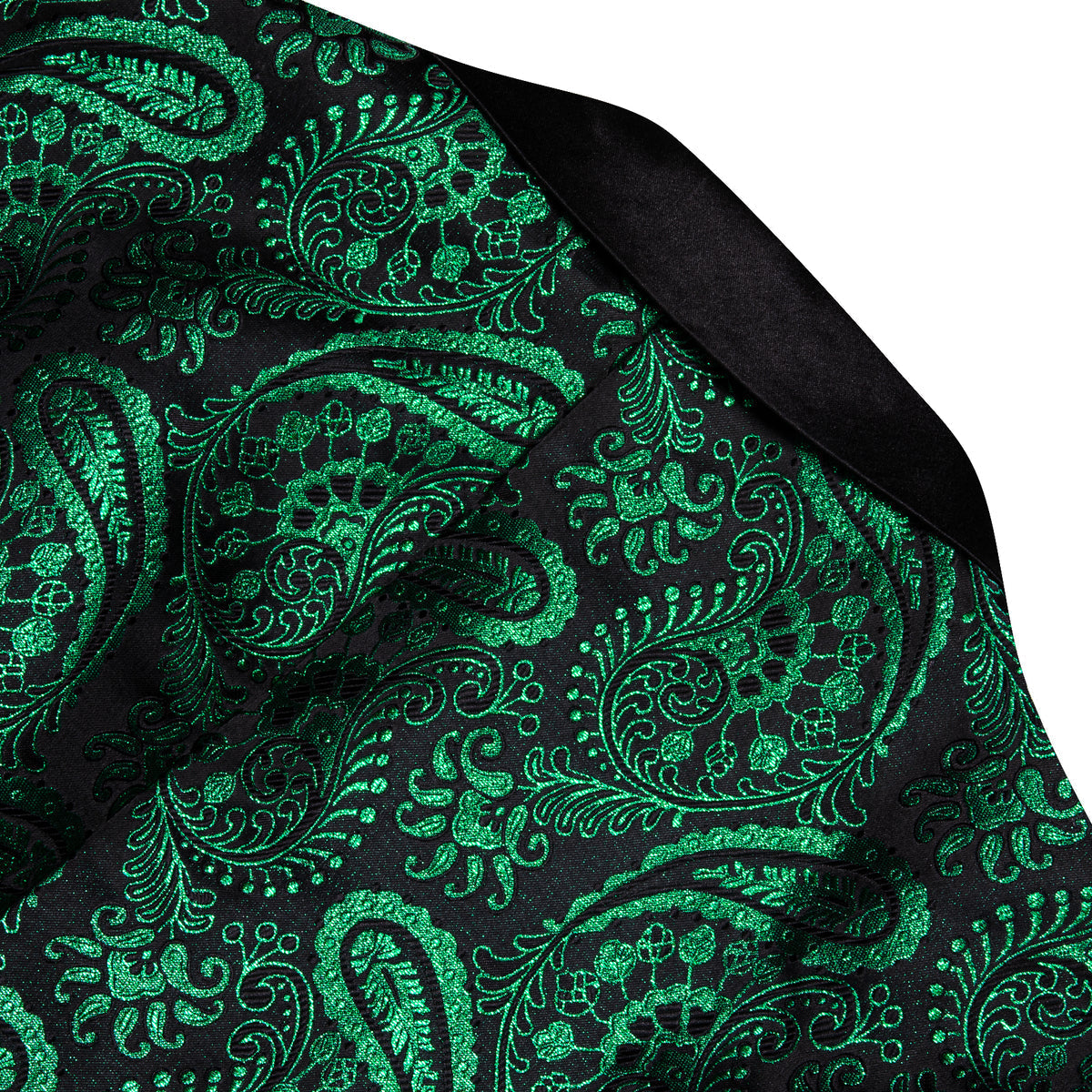 Green and Black Paisley Tuxedo Jacket tuxedo    - Sophisticated Gentlemen