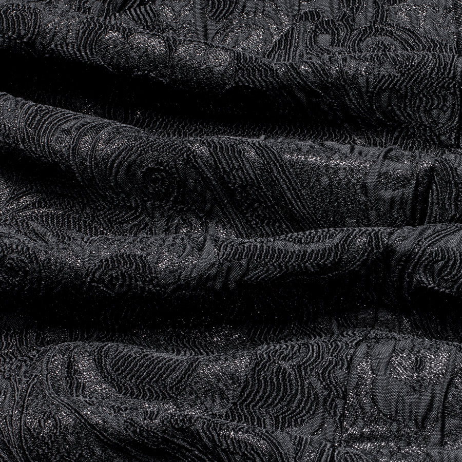 Luxury Black Paisley Men's Tuxedo Jacket tuxedo    - Sophisticated Gentlemen