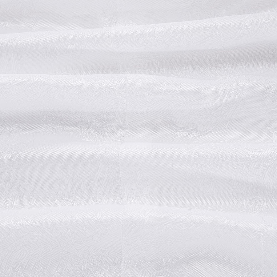 Ghost White Paisley Notched Collar Silk Suit Tuxedo Jacket tuxedo    - Sophisticated Gentlemen