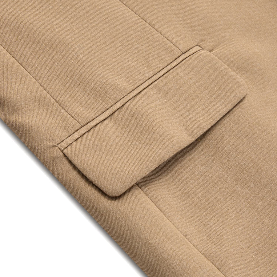 Wood Brown Notched Collar Silk Suit Tuxedo Jacket tuxedo    - Sophisticated Gentlemen