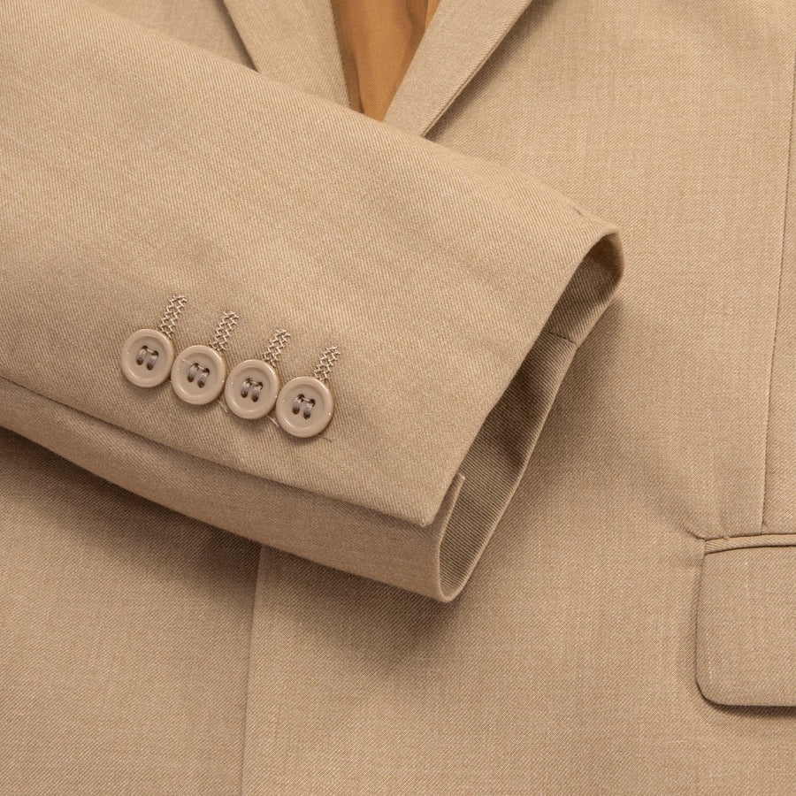 Wood Brown Notched Collar Silk Suit Tuxedo Jacket tuxedo    - Sophisticated Gentlemen