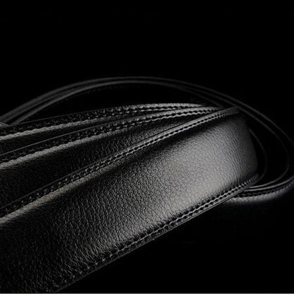 Matte Gunmetal and Gold Buckle Leather Belt Belt    - Sophisticated Gentlemen