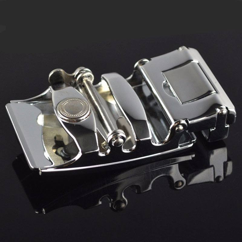 Bold Square Buckle Leather Belt belt    - Sophisticated Gentlemen