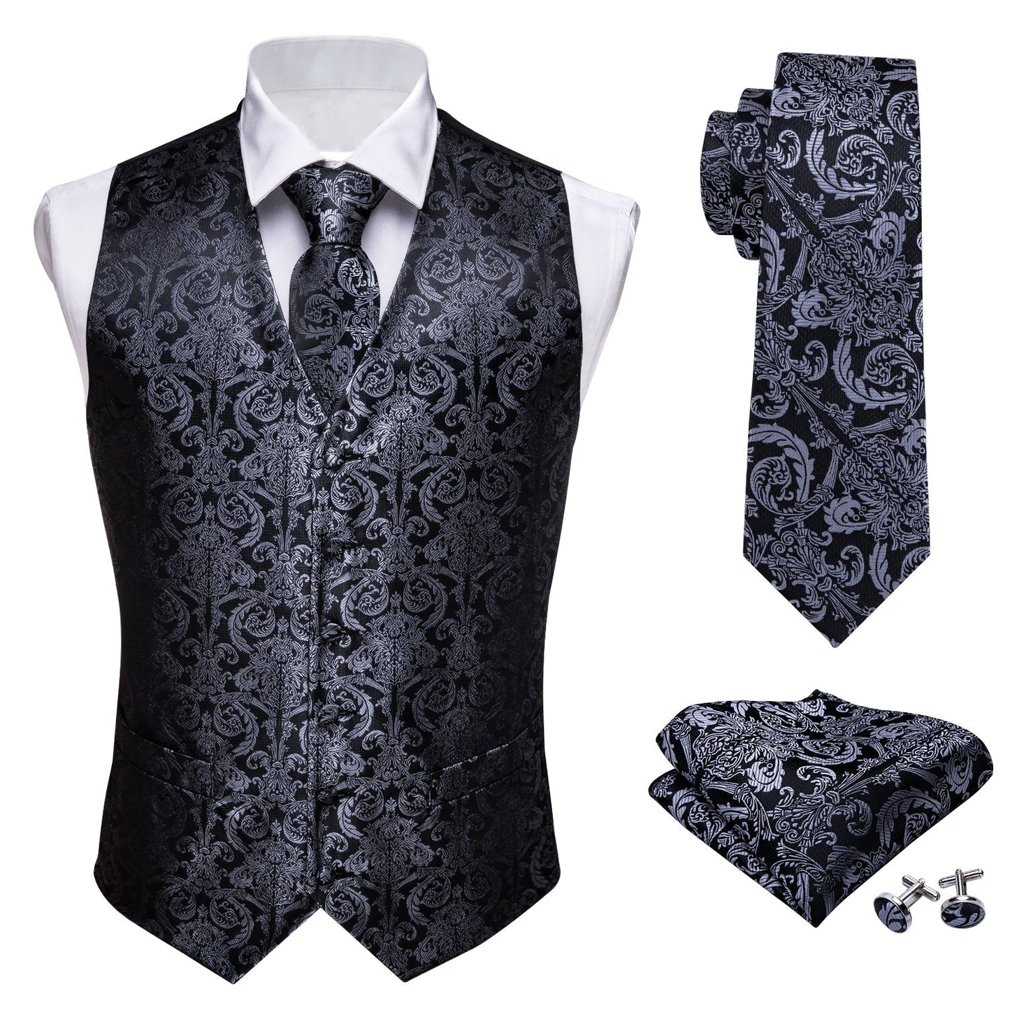 Floral Influence Vest Set - SOPHGENT