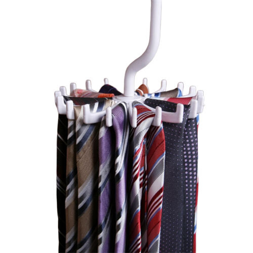 Hanging Tie Rack - Black Storage Holders & Racks    - Sophisticated Gentlemen