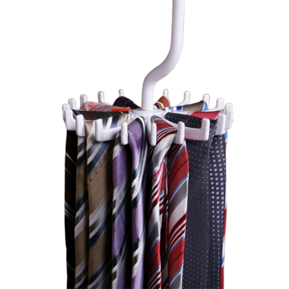 Hanging Tie Rack - Black Storage Holders & Racks    - Sophisticated Gentlemen