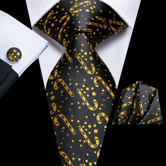 Golden Candy Cane Tie Set tie sets Standard packaging   - Sophisticated Gentlemen