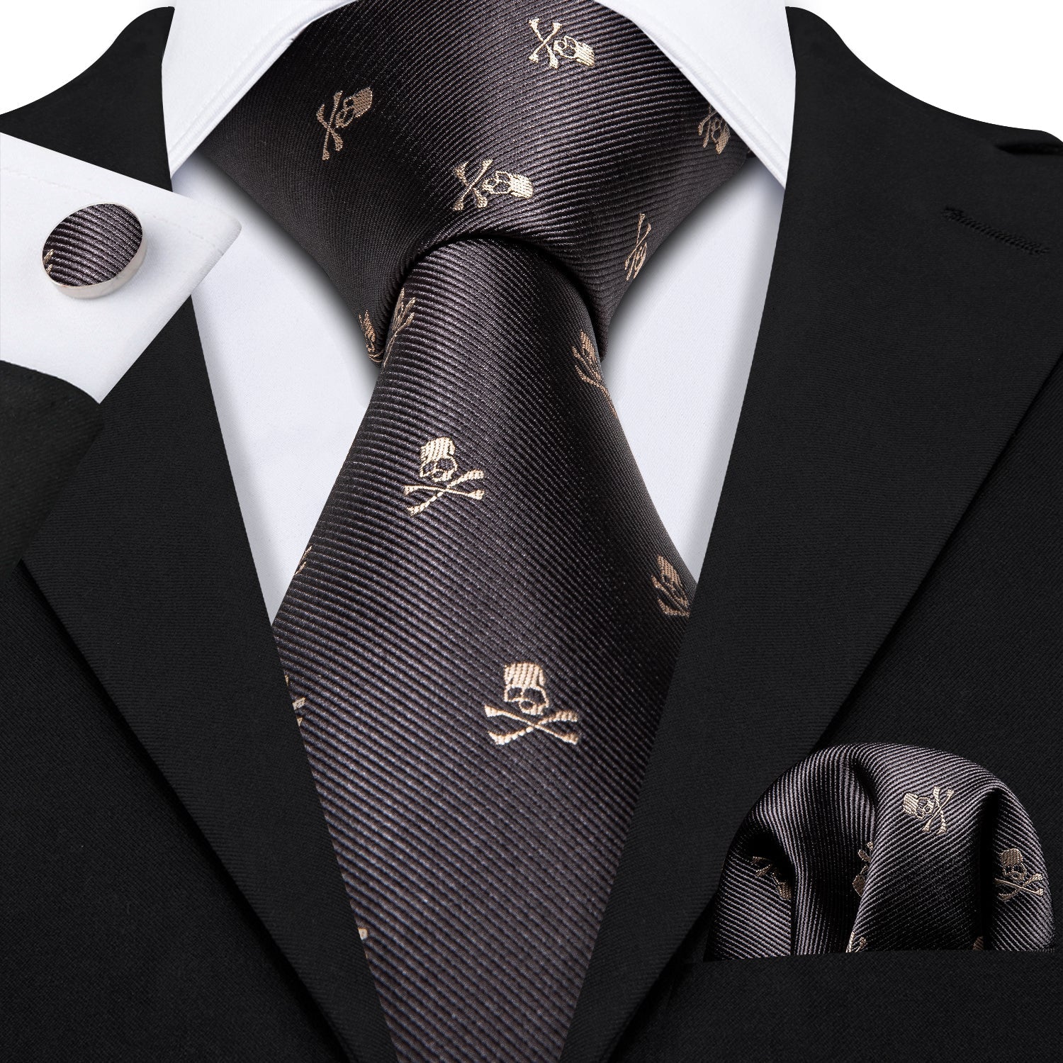 Skulls Premium Tie Set tie sets Standard packaging   - Sophisticated Gentlemen