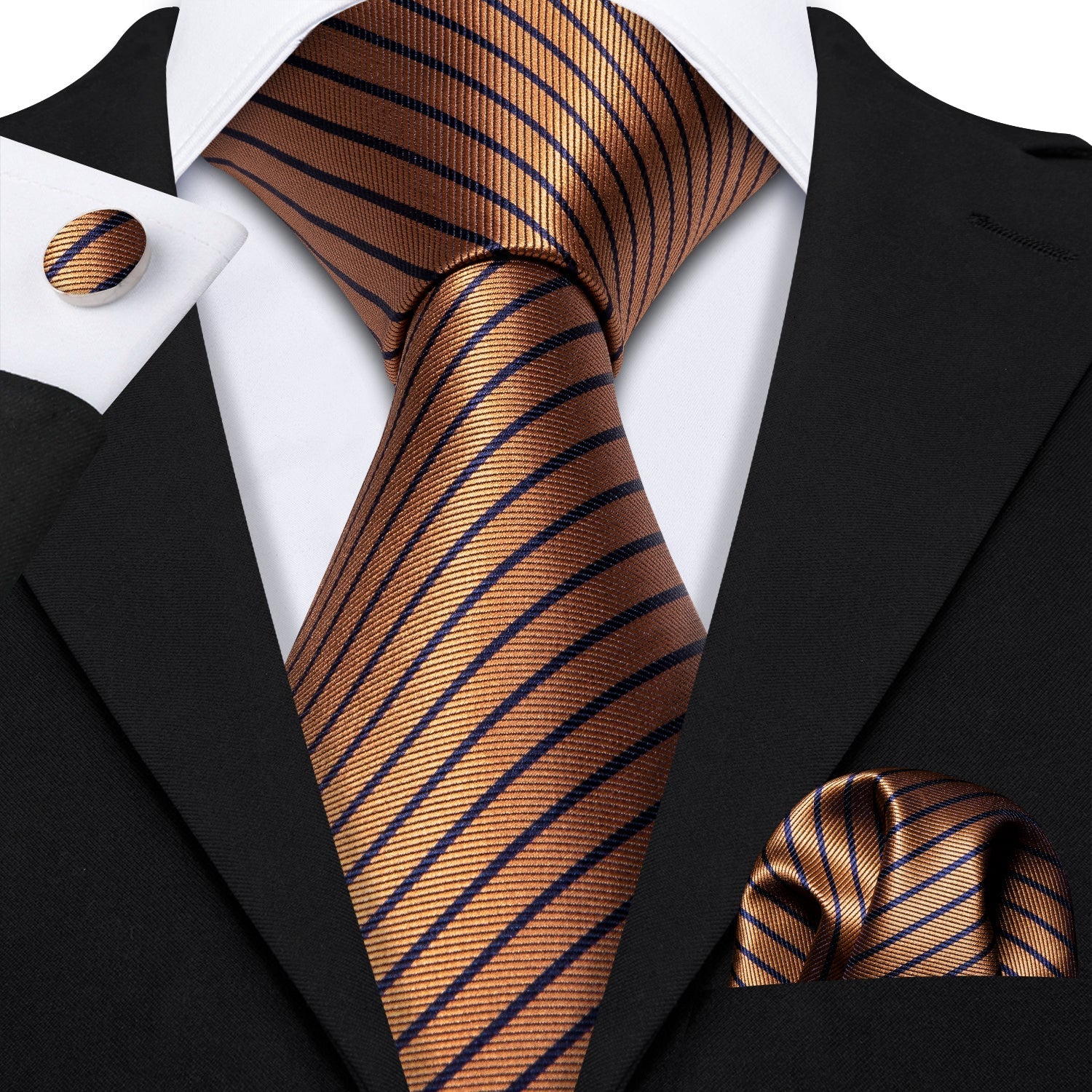 Patina Gold Premium Tie Set tie sets Standard packaging   - Sophisticated Gentlemen