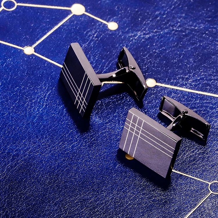 Gunmetal Cufflinks Cufflink    - Sophisticated Gentlemen