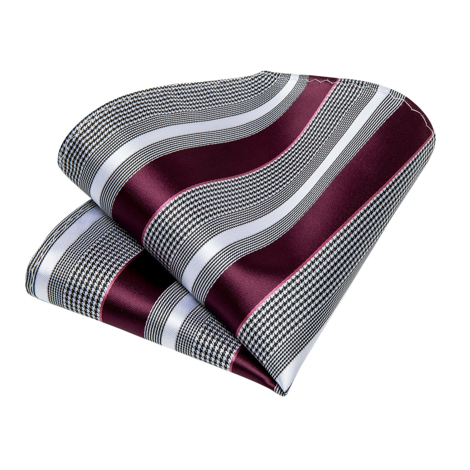 Red Stripes Silk Tie Set - SOPHGENT