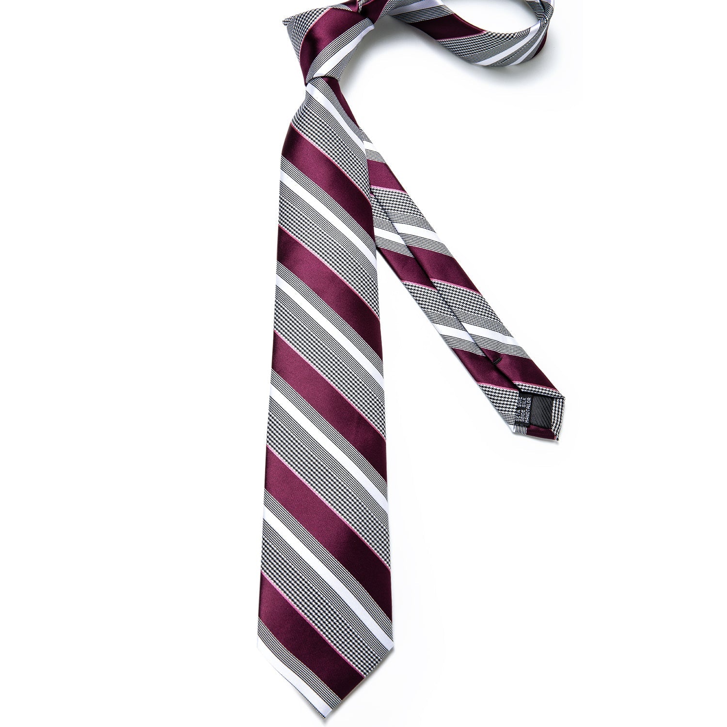 Red Stripes Silk Tie Set - SOPHGENT