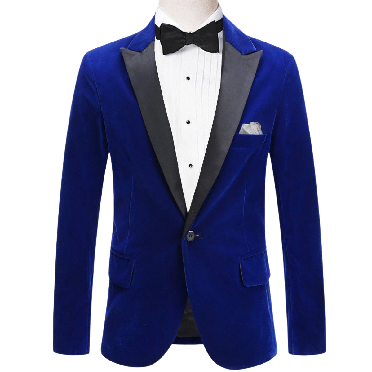 Blue Velvet Tuxedo Jacket tuxedo    - Sophisticated Gentlemen