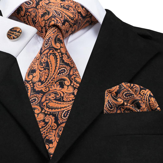 Sari Tie, Pocket Square and Cufflinks - SOPHGENT