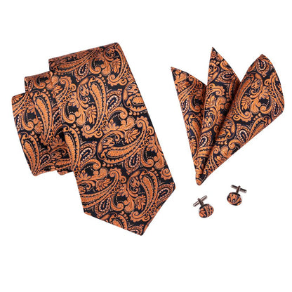 Sari Tie, Pocket Square and Cufflinks tie sets    - Sophisticated Gentlemen