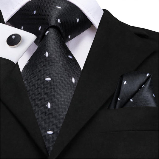 UFO Sighting Tie, Pocket Square and Cufflinks tie sets    - Sophisticated Gentlemen