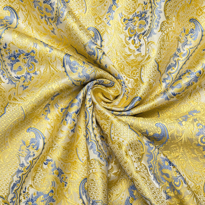 Yellow and Blue Floral Dress Shirt shirt    - Sophisticated Gentlemen