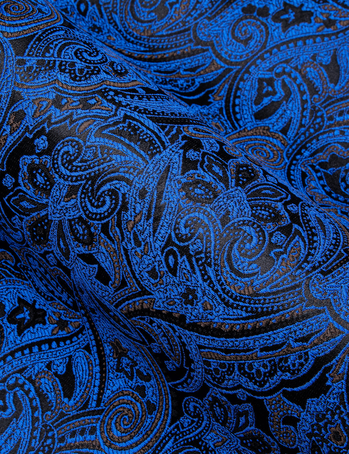 Royal Blue Paisley Dress Shirt shirt    - Sophisticated Gentlemen