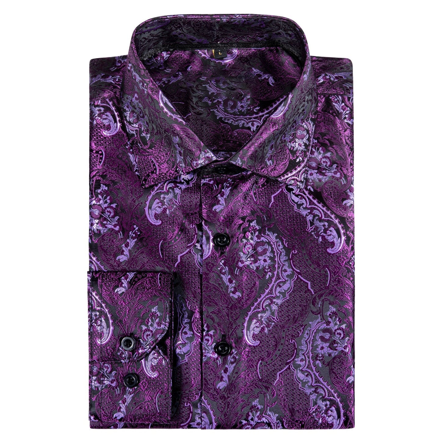 Purple and Pink Paisley Dress Shirt shirt    - Sophisticated Gentlemen