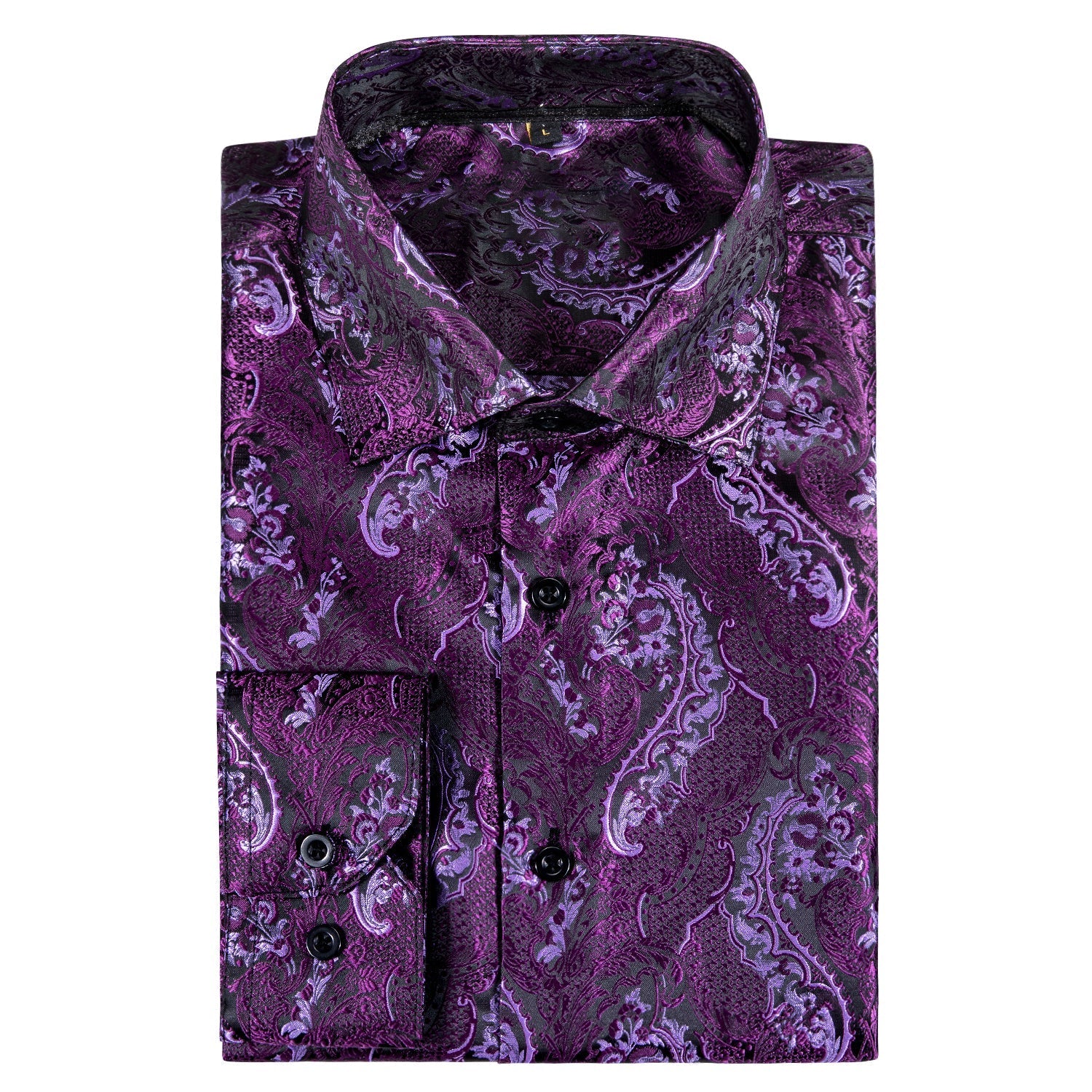 Purple and Pink Paisley Dress Shirt shirt    - Sophisticated Gentlemen
