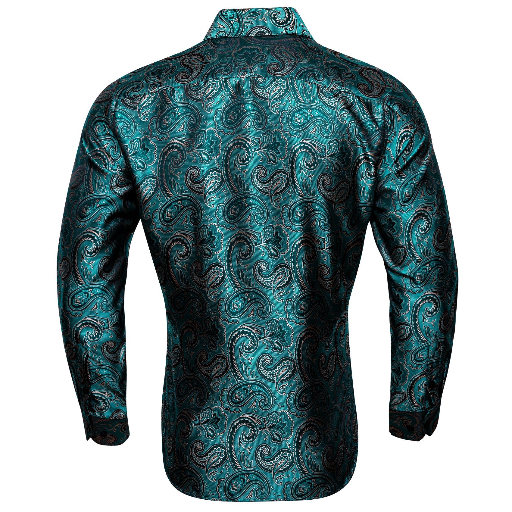 Deep Lake Paisley Dress Shirt shirt    - Sophisticated Gentlemen