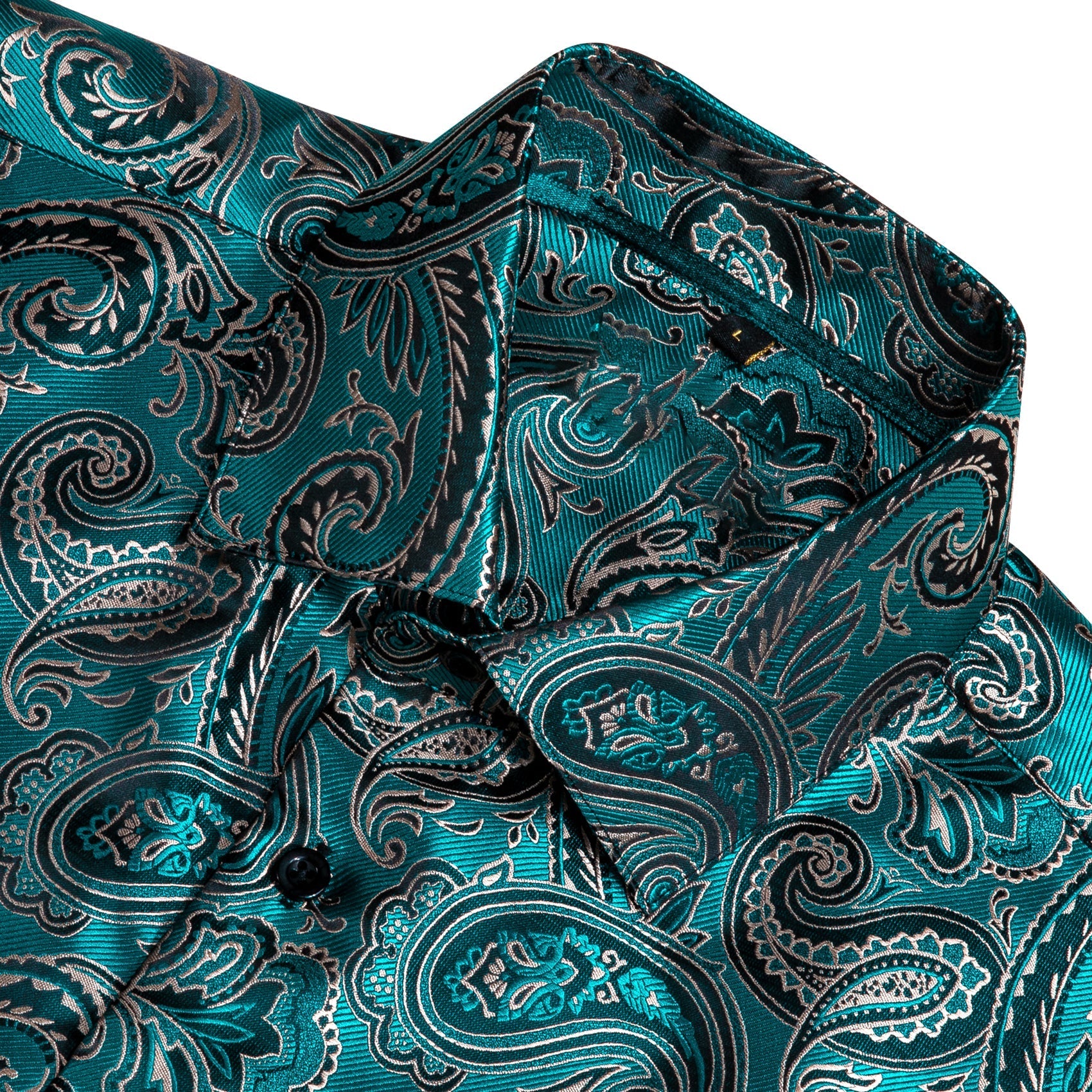 Deep Lake Paisley Dress Shirt shirt    - Sophisticated Gentlemen