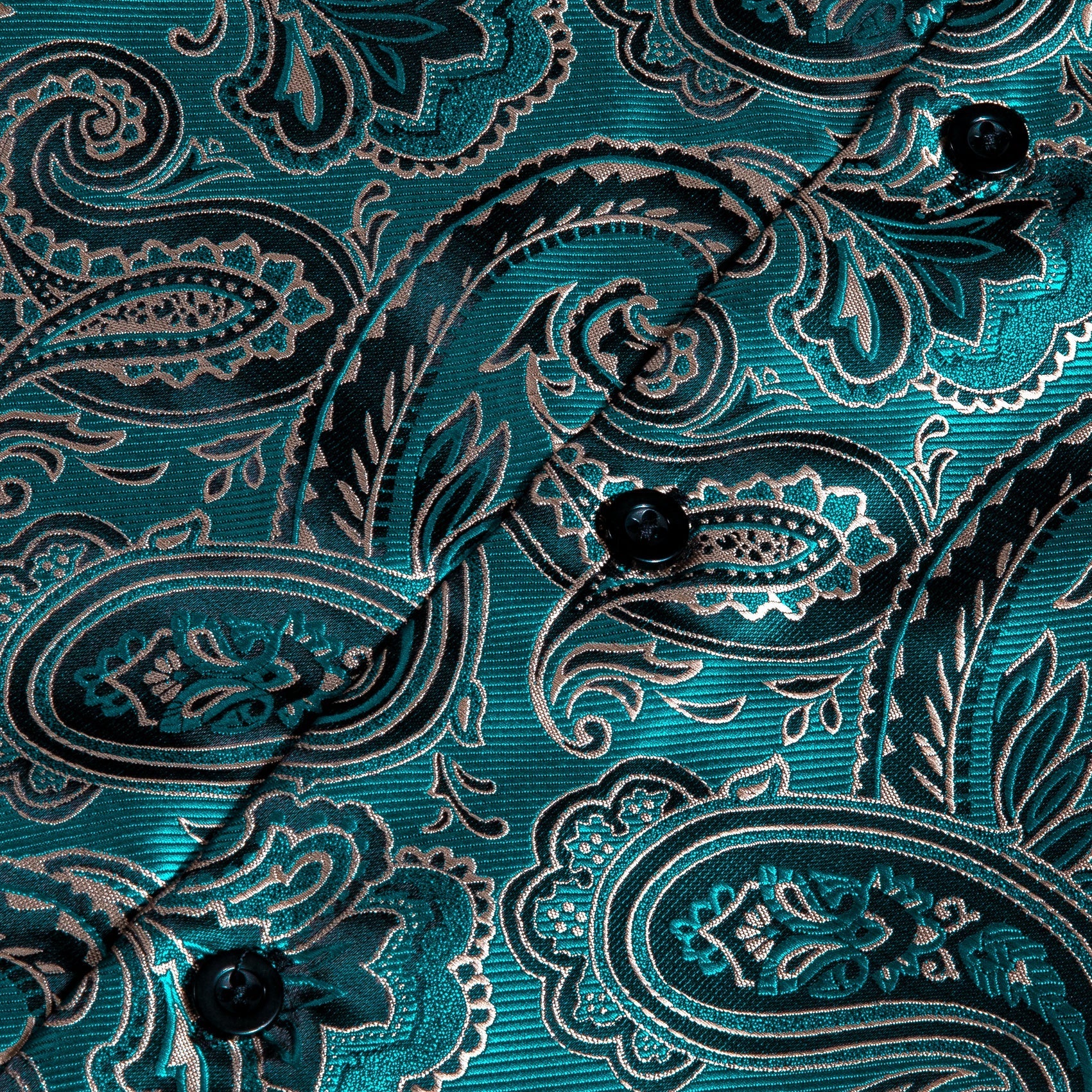 Deep Lake Paisley Dress Shirt shirt    - Sophisticated Gentlemen