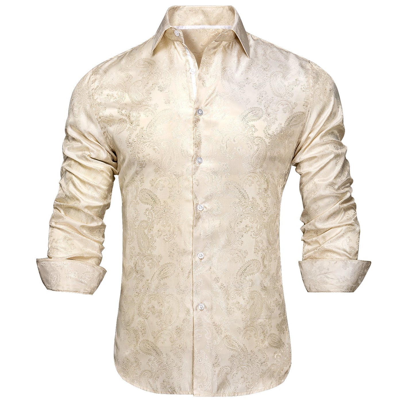 Champagne Paisley Dress Shirt shirt    - Sophisticated Gentlemen