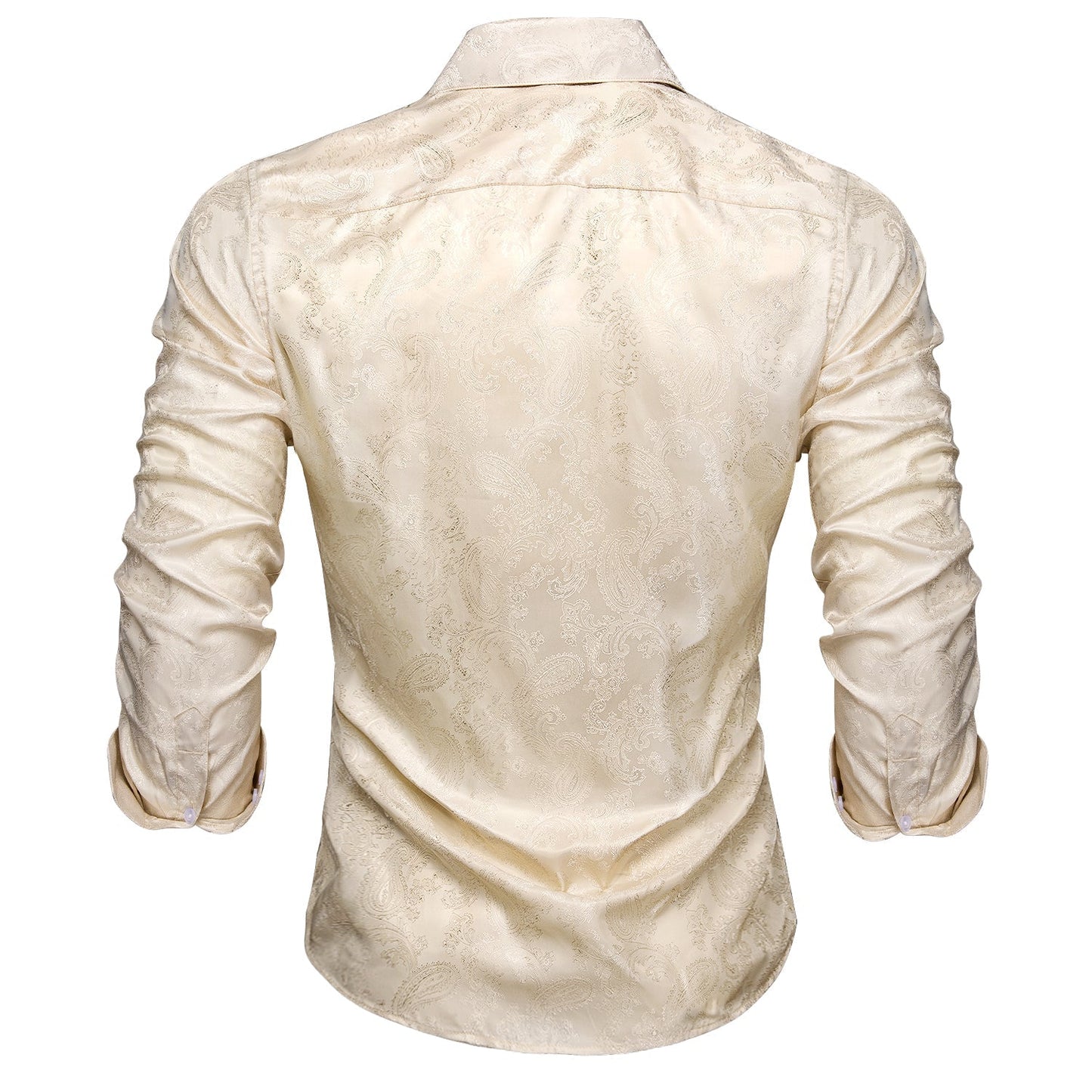 Champagne Paisley Dress Shirt shirt    - Sophisticated Gentlemen