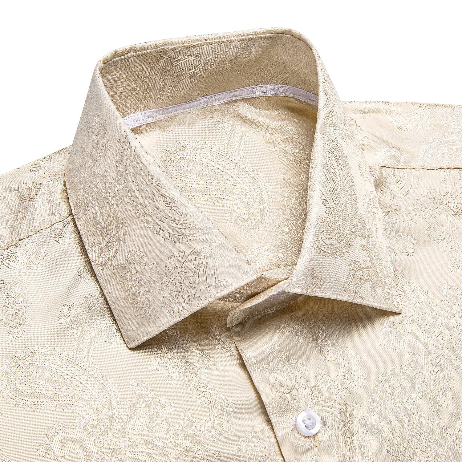 Champagne Paisley Dress Shirt shirt    - Sophisticated Gentlemen