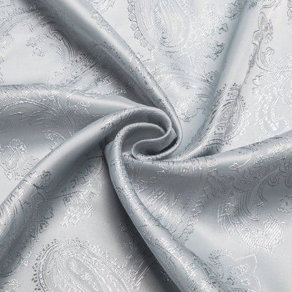 Silver Gray Paisley Dress Shirt shirt    - Sophisticated Gentlemen