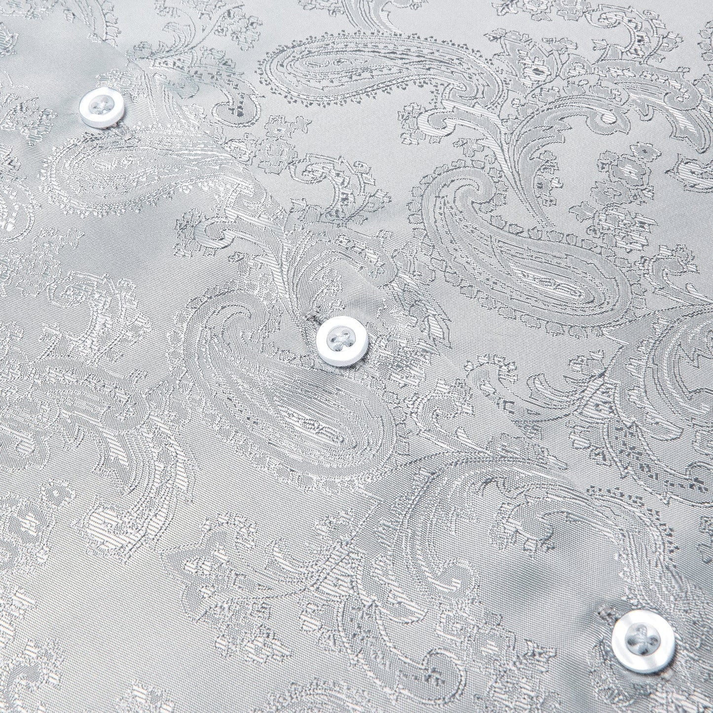 Silver Gray Paisley Dress Shirt shirt    - Sophisticated Gentlemen