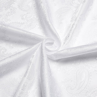 White Paisley Dress Shirt shirt    - Sophisticated Gentlemen