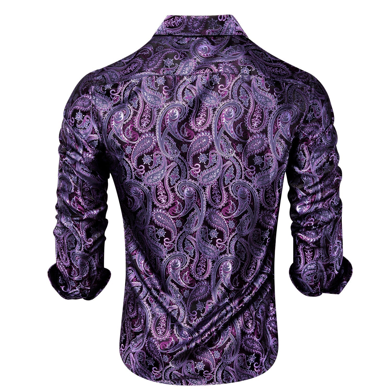 Purple Paisley Luxury Dress Shirt shirt    - Sophisticated Gentlemen