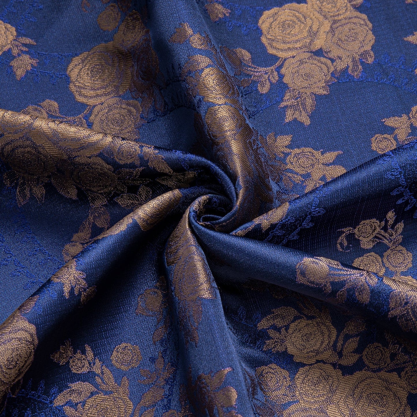 Blue and Brown Floral Dress Shirt shirt    - Sophisticated Gentlemen