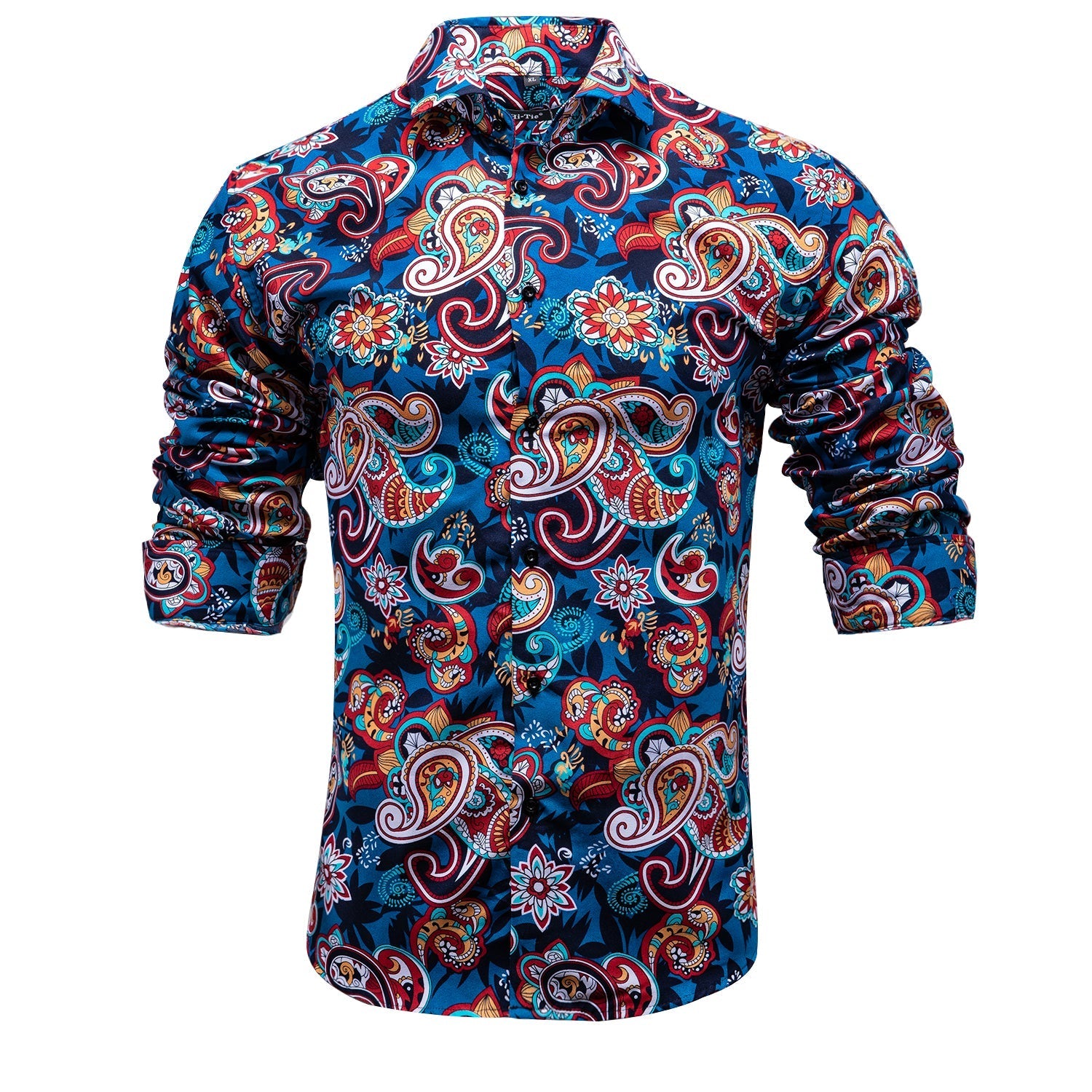 Hawaiian Paisley Dress Shirt shirt    - Sophisticated Gentlemen