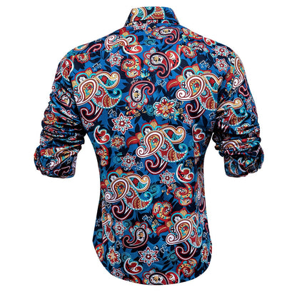Hawaiian Paisley Dress Shirt shirt    - Sophisticated Gentlemen
