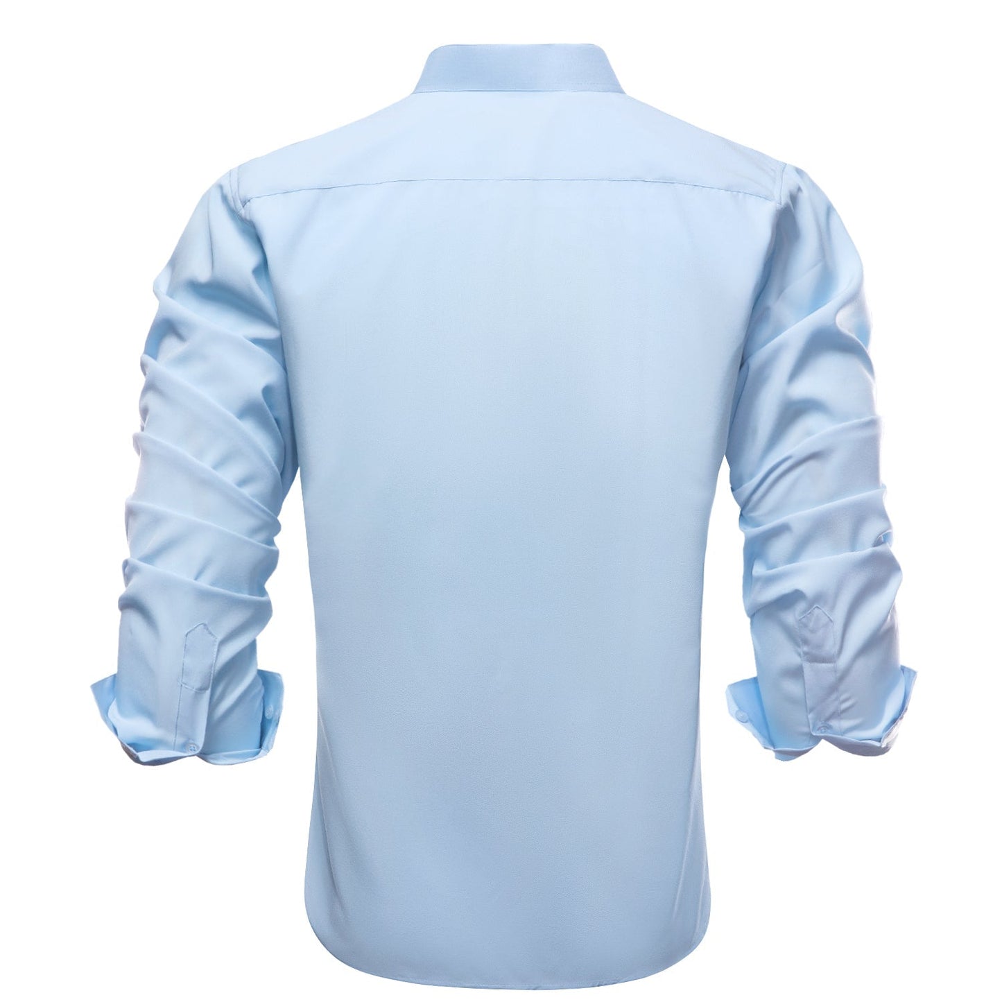 Collarless Light Blue Dress Shirt shirt    - Sophisticated Gentlemen