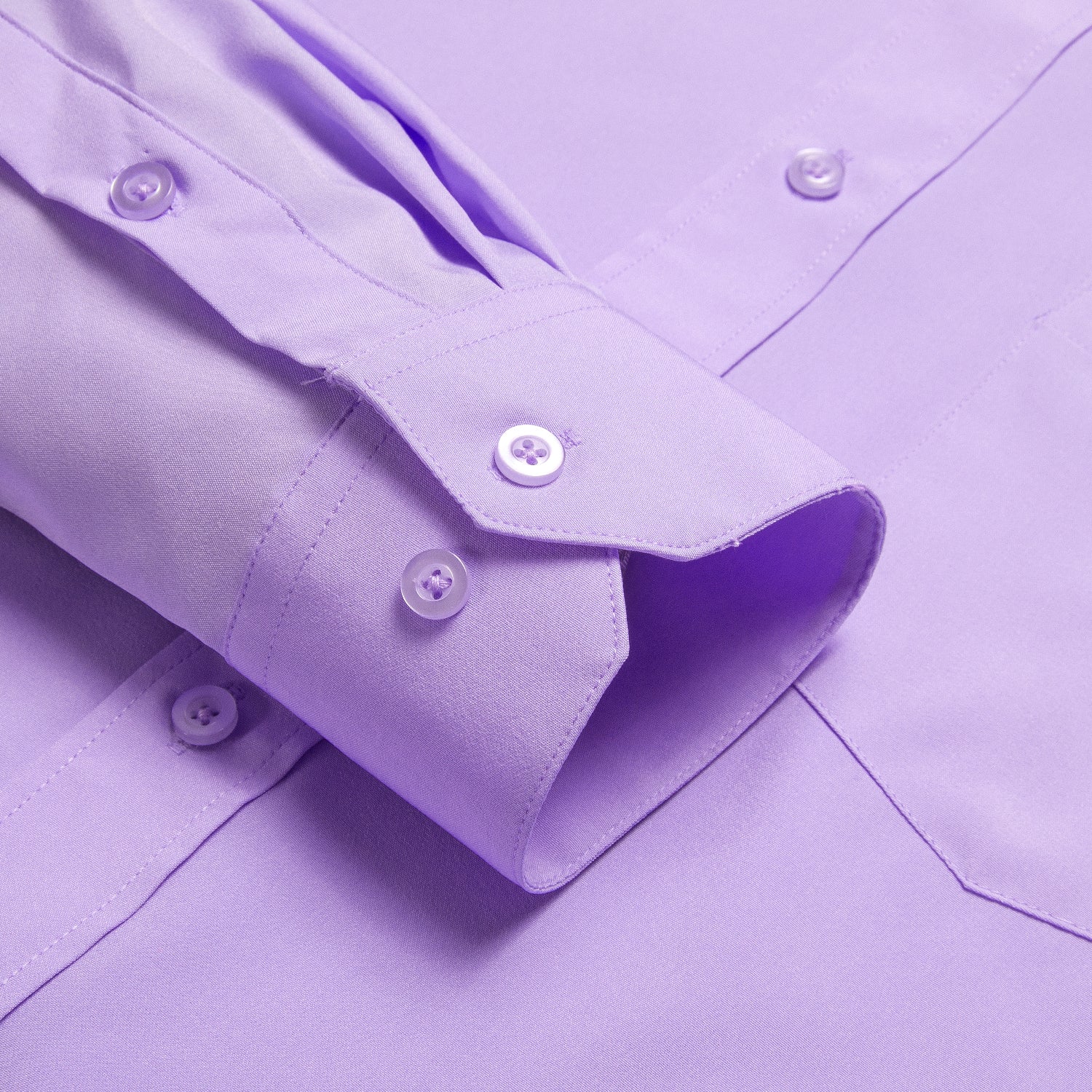 Collarless Lavender Dress Shirt shirt    - Sophisticated Gentlemen