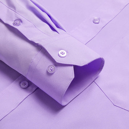 Collarless Lavender Dress Shirt shirt    - Sophisticated Gentlemen