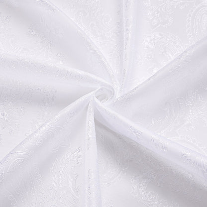 White Paisley Short Sleeve Dress Shirt shirt    - Sophisticated Gentlemen
