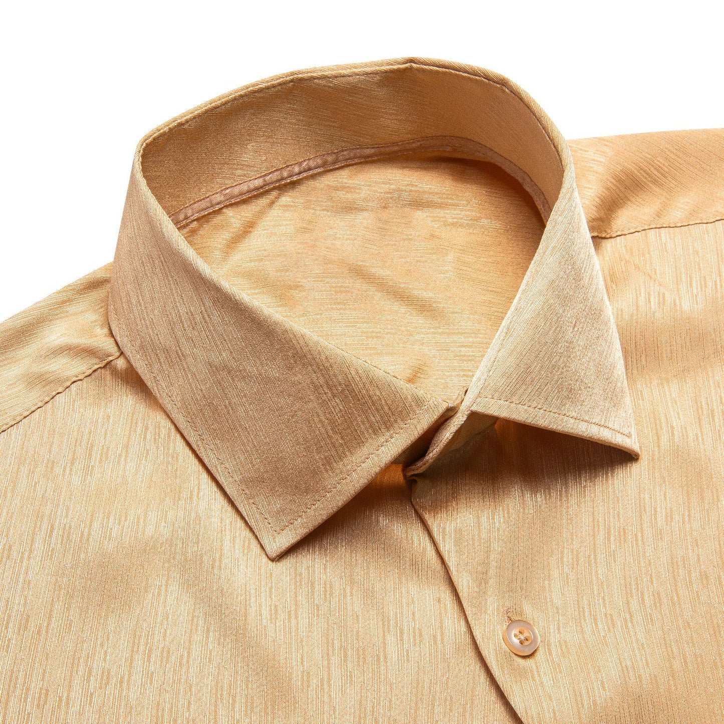 Beige Floral Silk Dress Shirt shirt    - Sophisticated Gentlemen