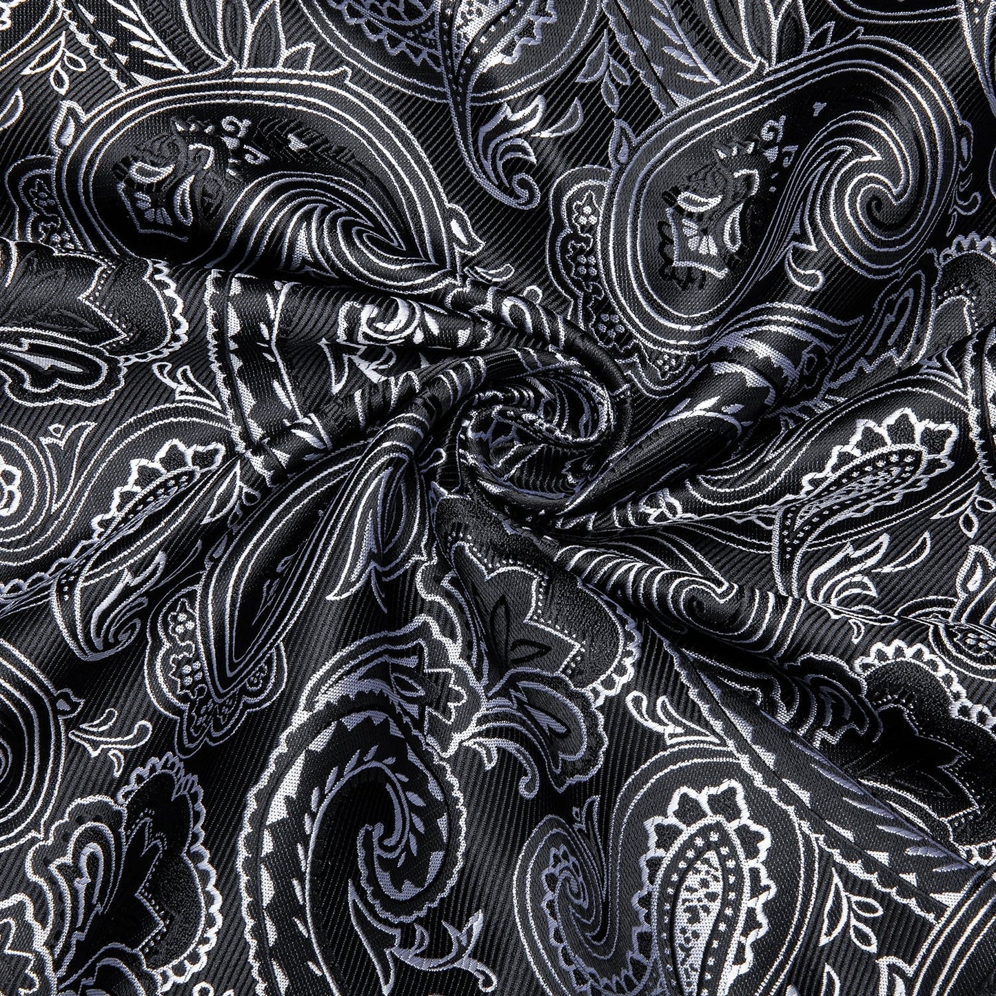 Black and Gray Paisley Dress Shirt shirt    - Sophisticated Gentlemen