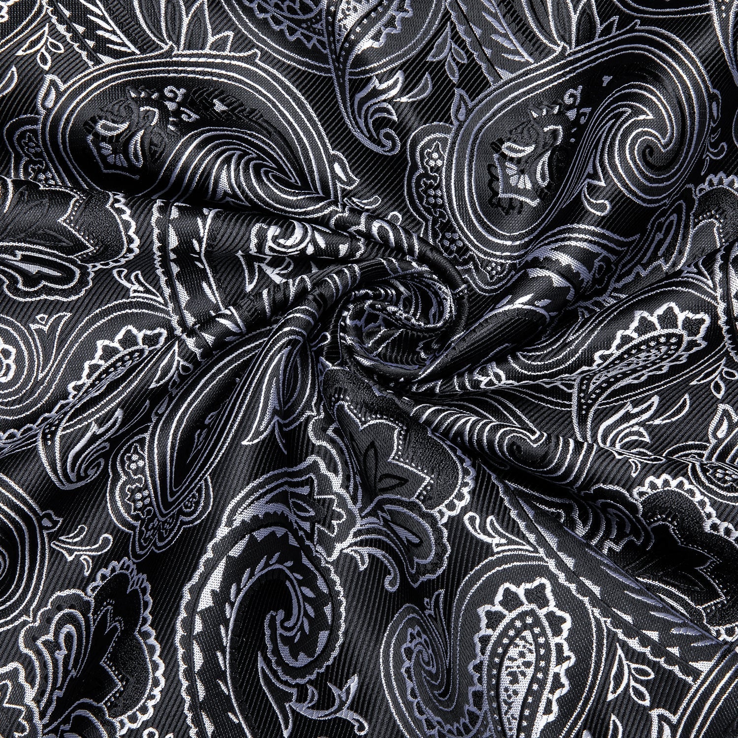 Black and Gray Paisley Dress Shirt shirt    - Sophisticated Gentlemen