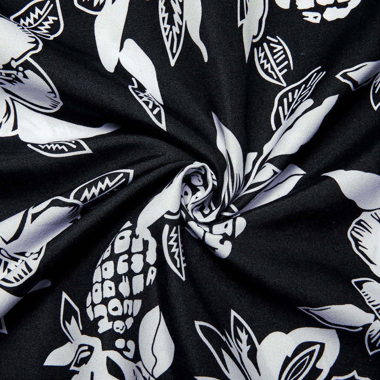 Black and White Floral Dress Shirt shirt    - Sophisticated Gentlemen