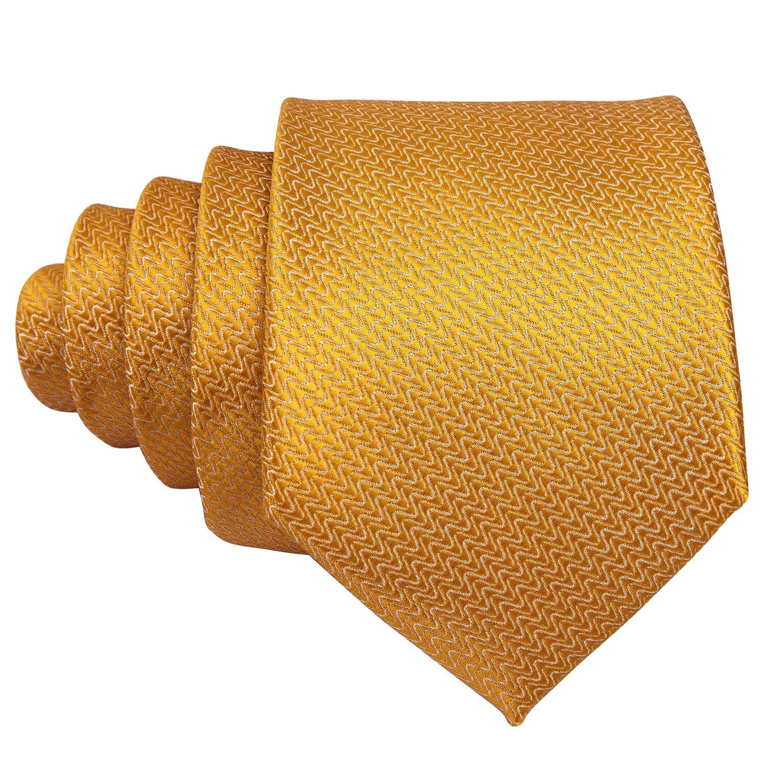 Golden Waves Premium Silk Tie Set tie sets    - Sophisticated Gentlemen