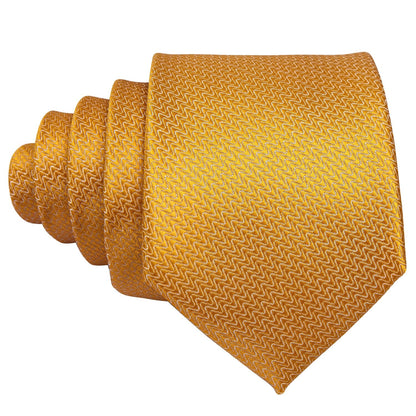 Golden Waves Premium Silk Tie Set tie sets    - Sophisticated Gentlemen