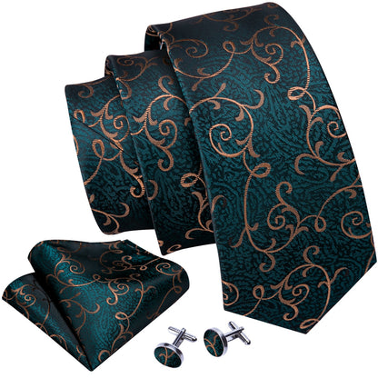 Forest Green Tie Set tie set    - Sophisticated Gentlemen