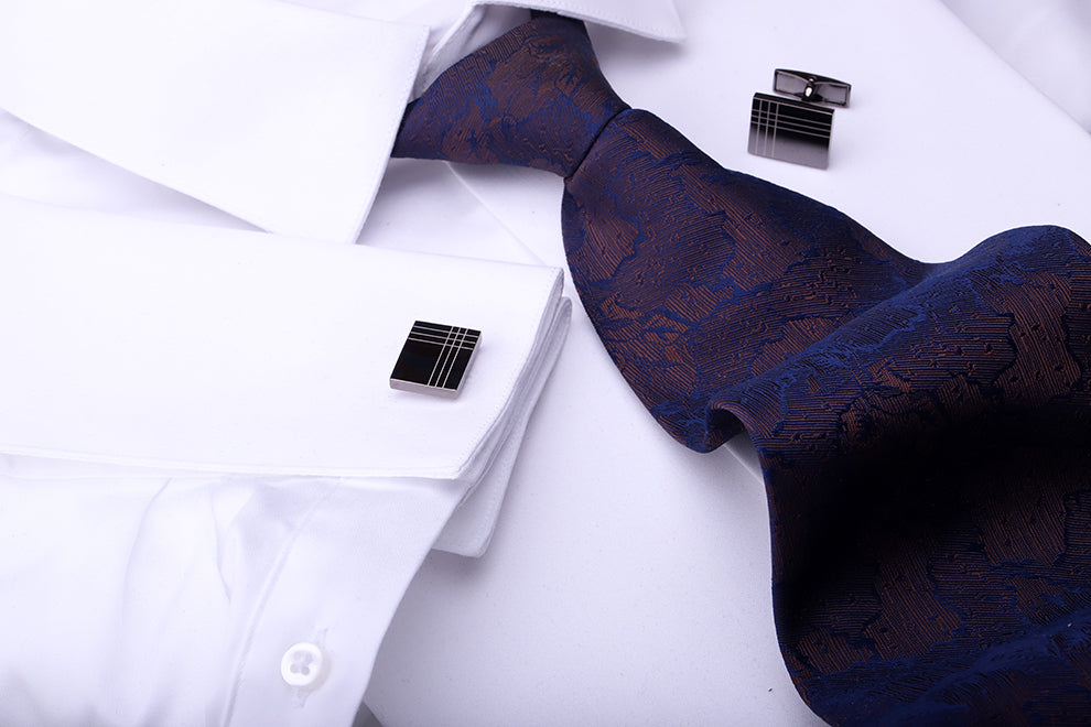 Gunmetal Cufflinks Cufflink    - Sophisticated Gentlemen